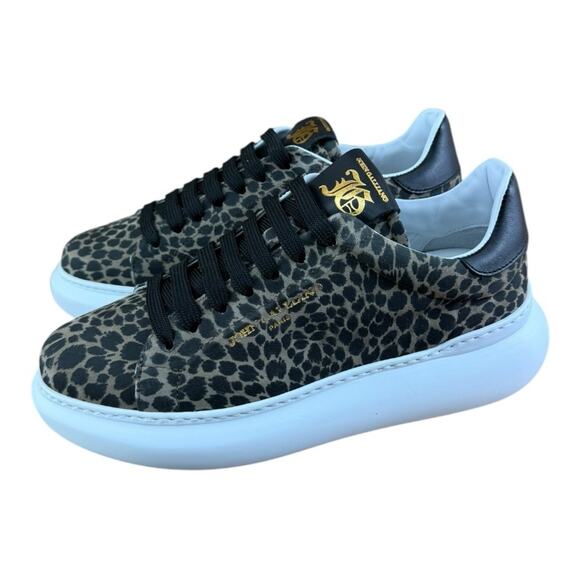 John Galliano Women’s shoes Leather-trimmed leopard sneakers casual - Picture 4 of 13